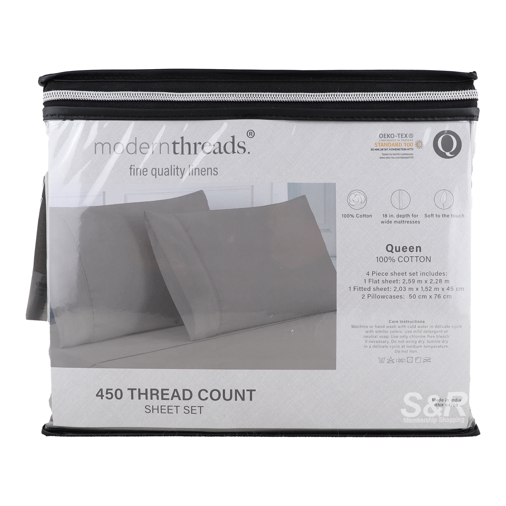 Modern Threads Grey Queen Sheet Set